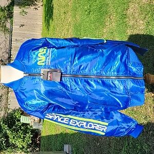 Nasa fullzip Jacket Size Large Blue/Neon Green